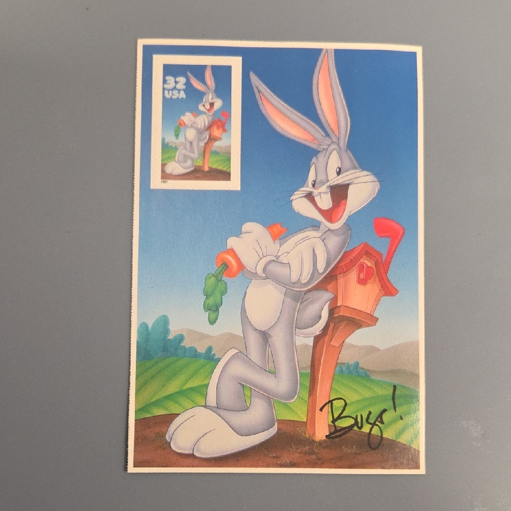 1997 Bugs Bunny USPS 32 Cent Stamp.
